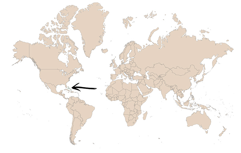 Map of Bahamas